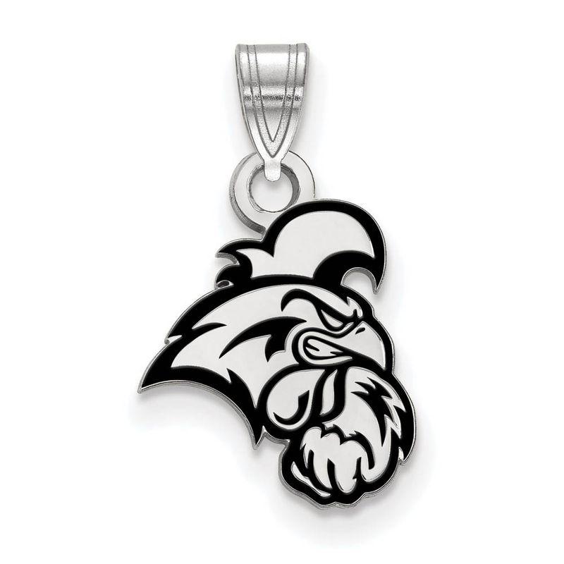 Sterling Silver Coastal Carolina U Small Enamel Pendant
